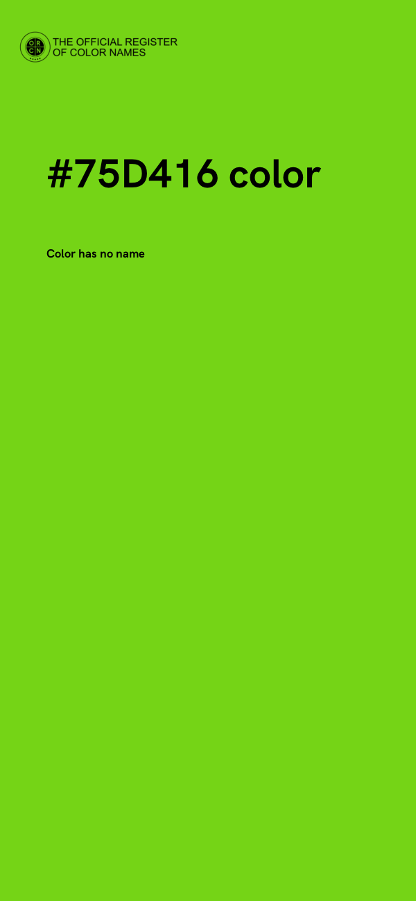 #75D416 color image