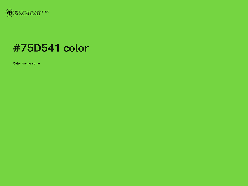 #75D541 color image