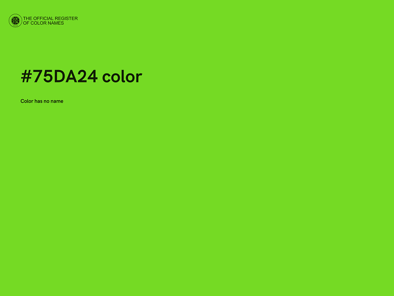 #75DA24 color image