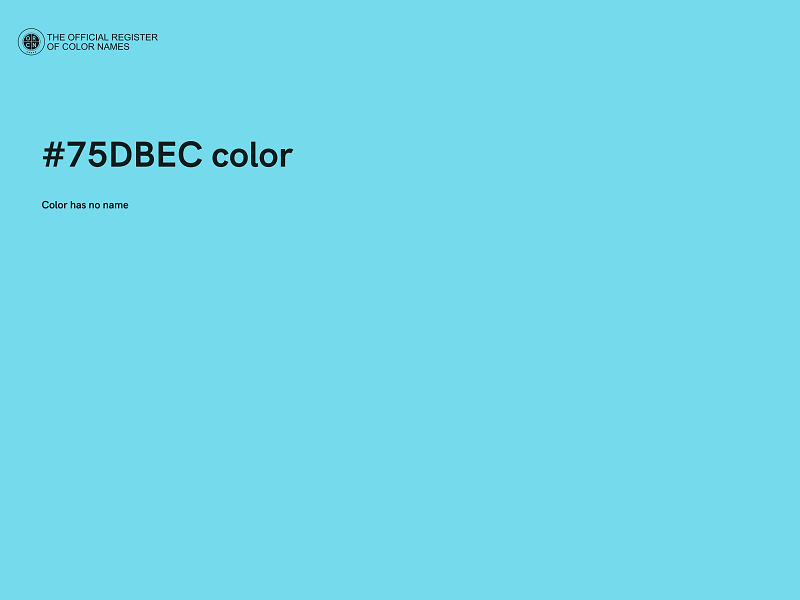 #75DBEC color image