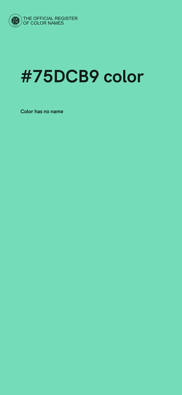 #75DCB9 color image
