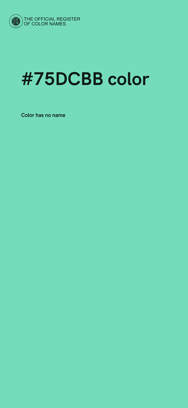 #75DCBB color image