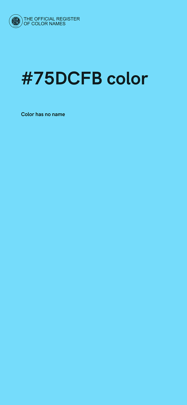 #75DCFB color image