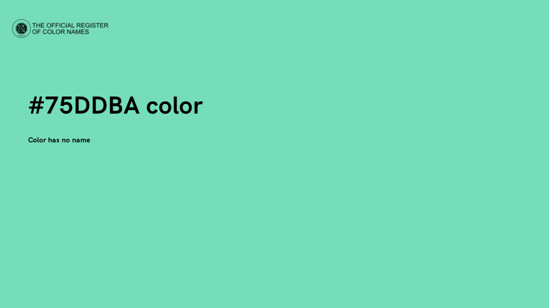#75DDBA color image