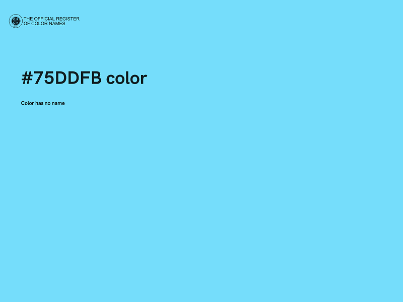 #75DDFB color image