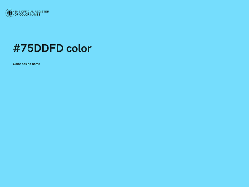 #75DDFD color image