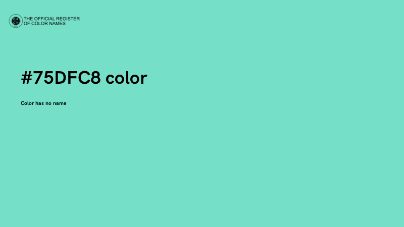 #75DFC8 color image