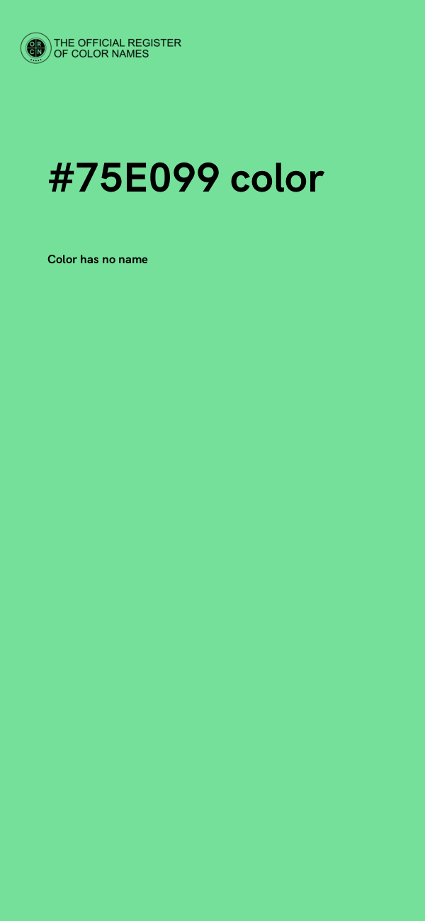 #75E099 color image