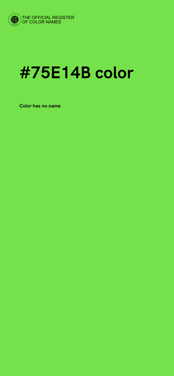 #75E14B color image
