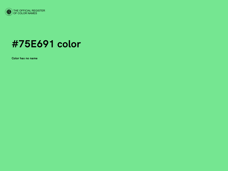 #75E691 color image