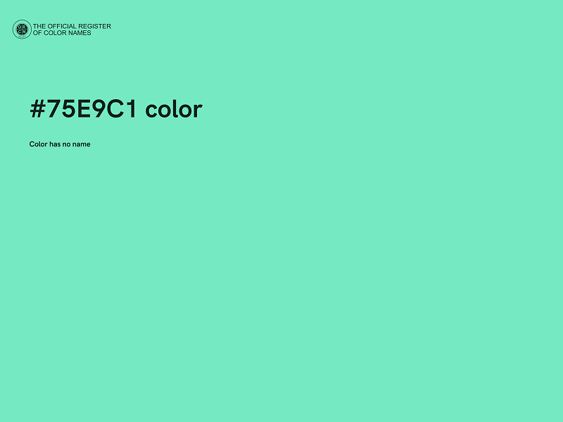 #75E9C1 color image