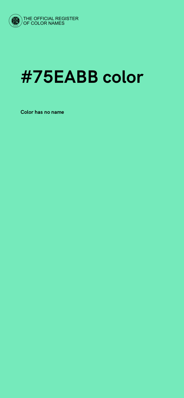 #75EABB color image