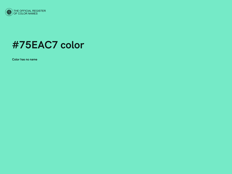 #75EAC7 color image