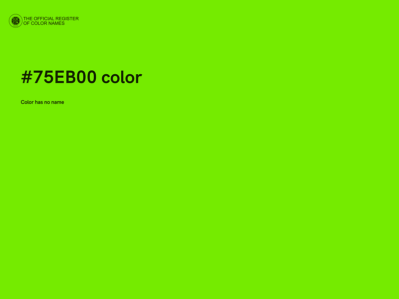 #75EB00 color image