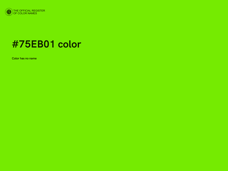 #75EB01 color image