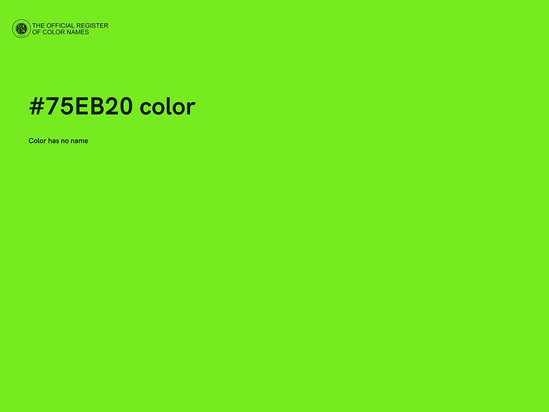 #75EB20 color image