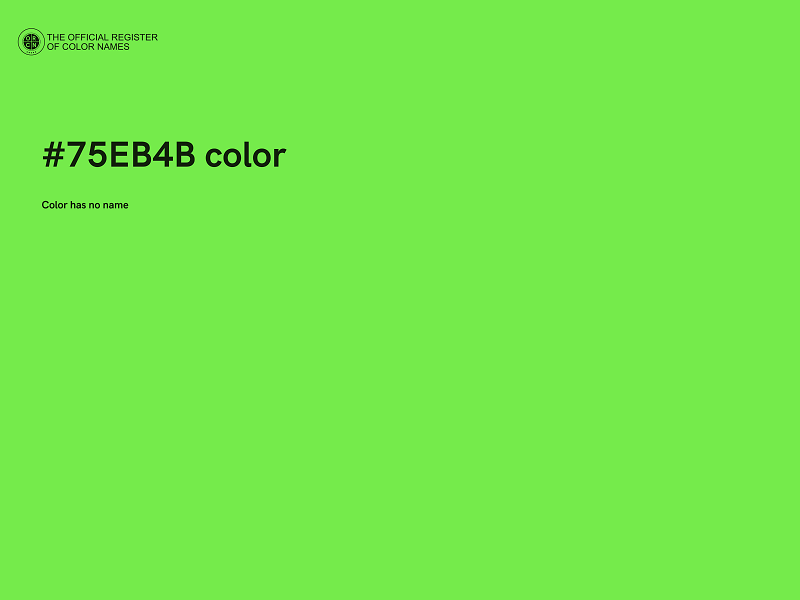 #75EB4B color image