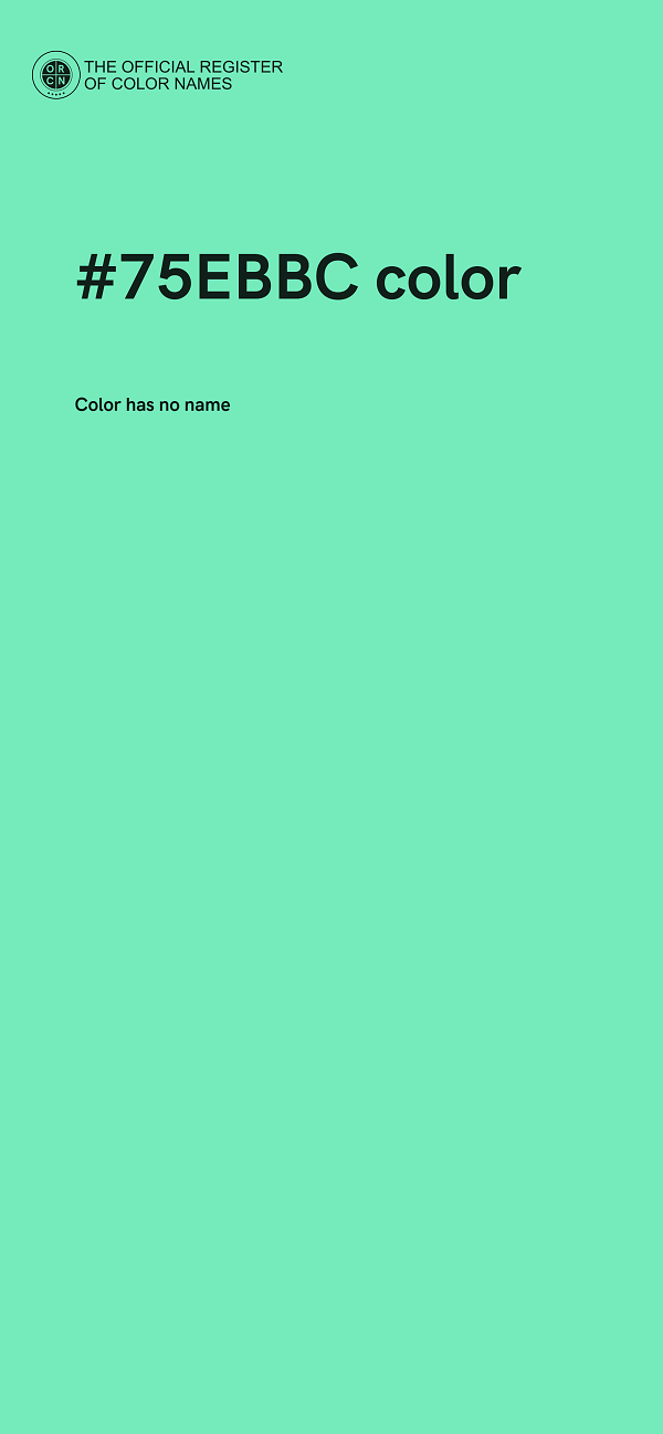 #75EBBC color image