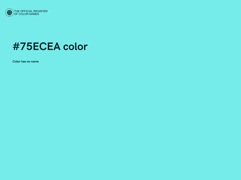 #75ECEA color image