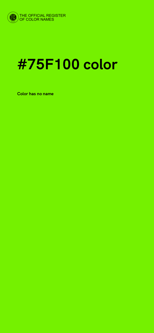 #75F100 color image