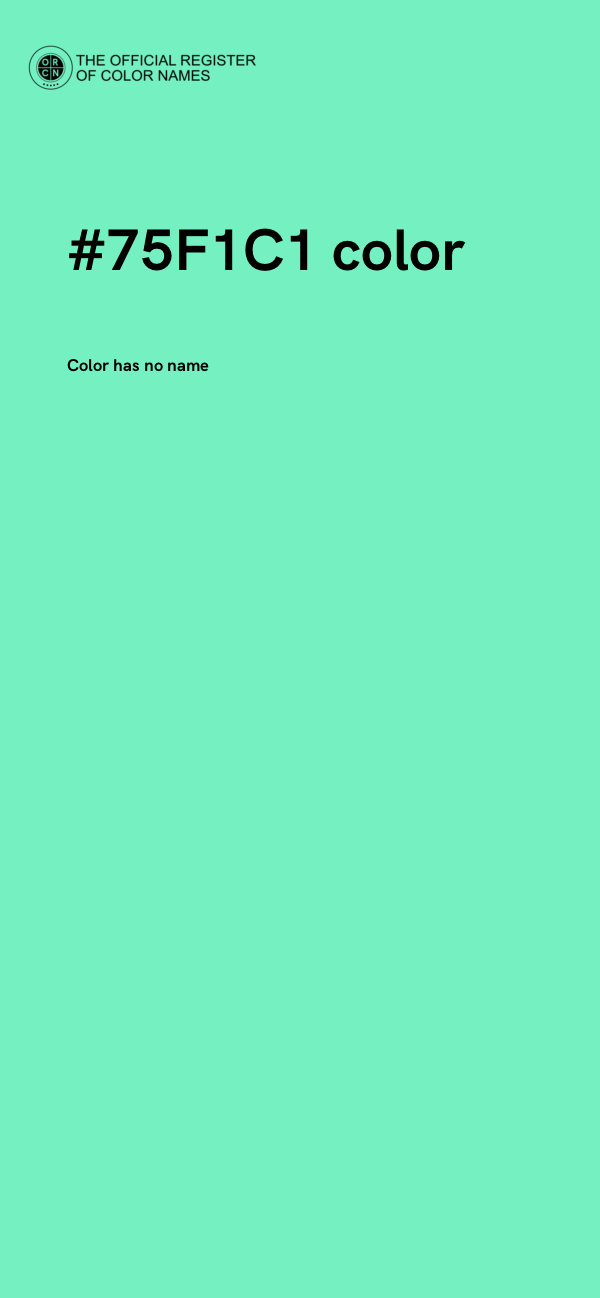 #75F1C1 color image