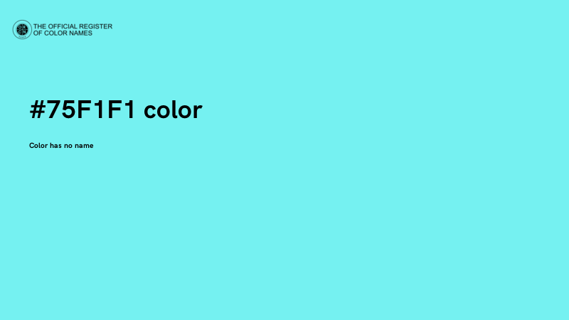 #75F1F1 color image