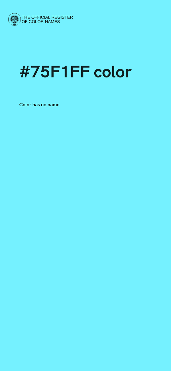 #75F1FF color image