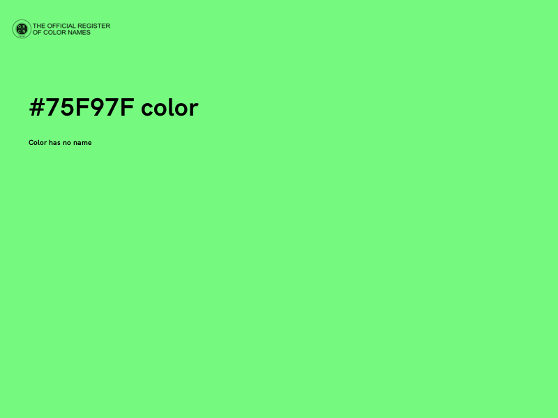 #75F97F color image
