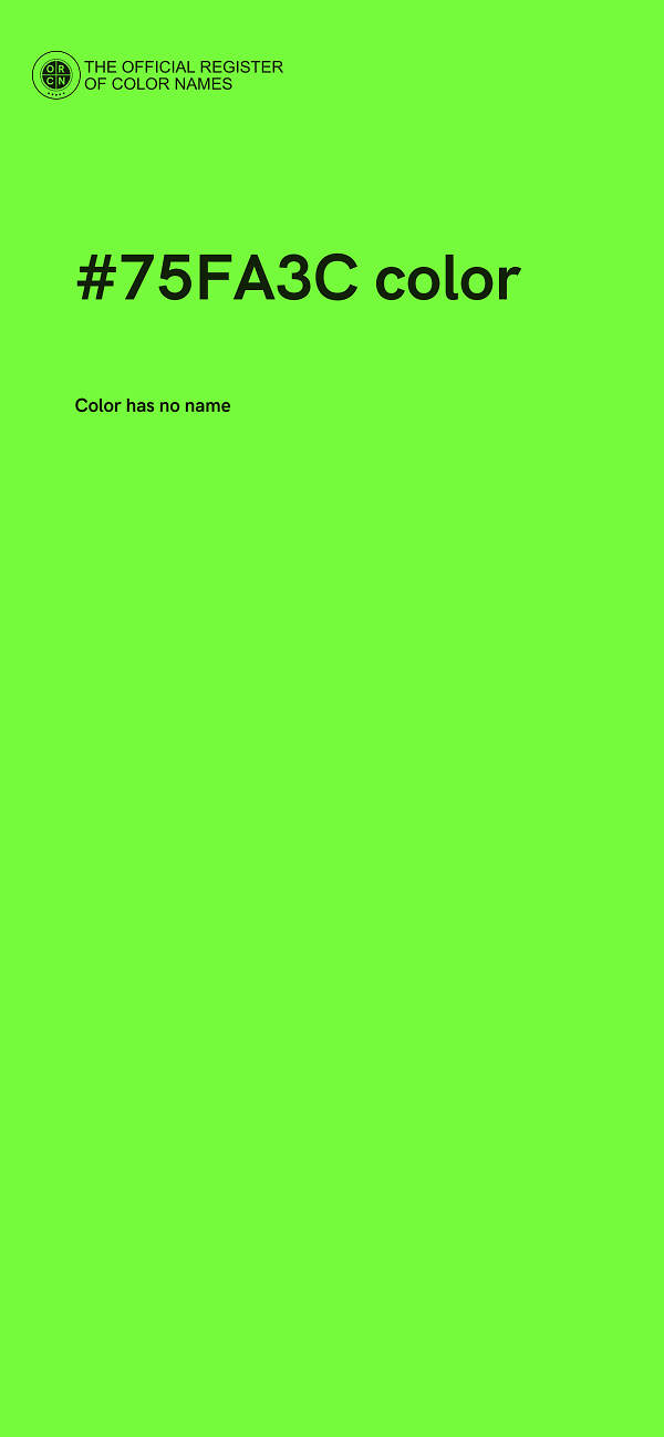 #75FA3C color image