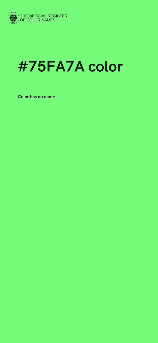 #75FA7A color image