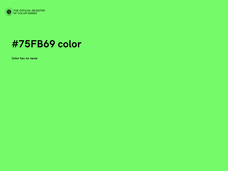 #75FB69 color image