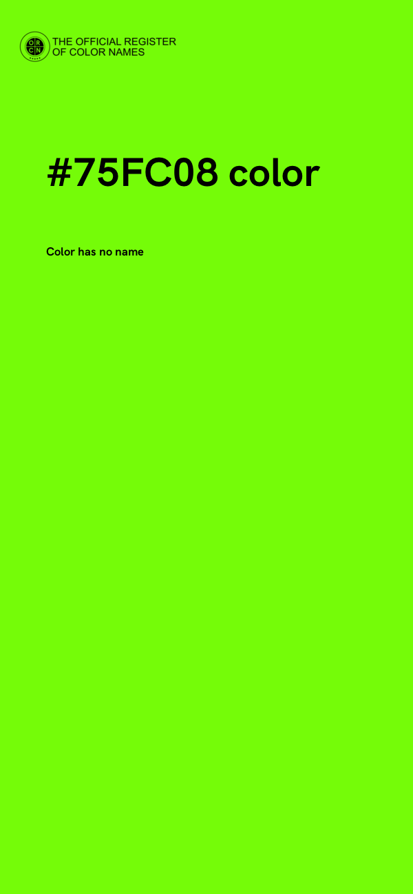 #75FC08 color image