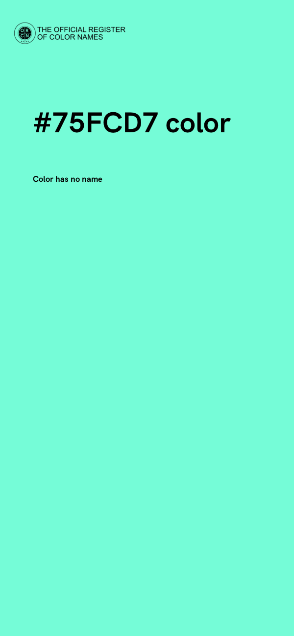#75FCD7 color image