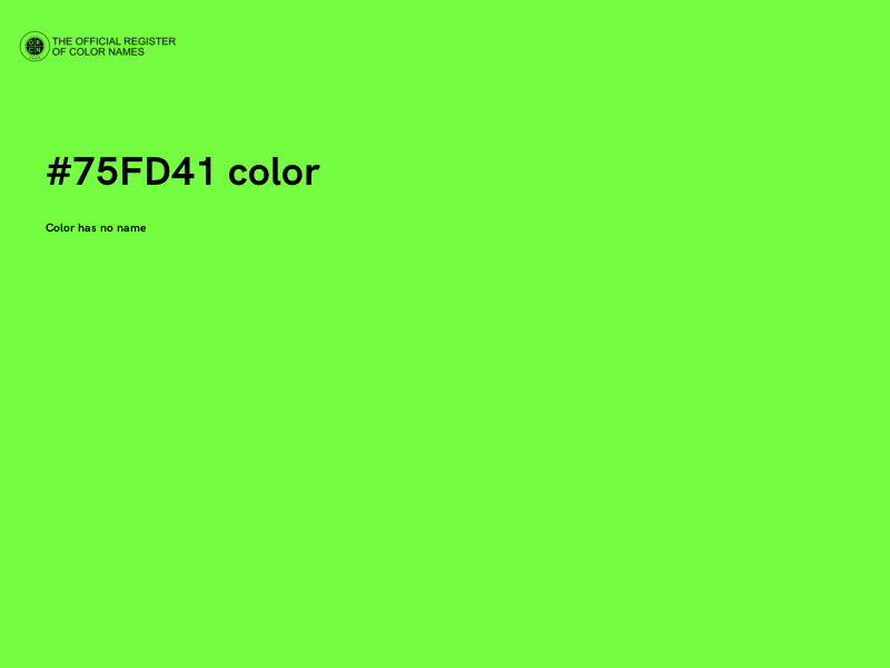 #75FD41 color image
