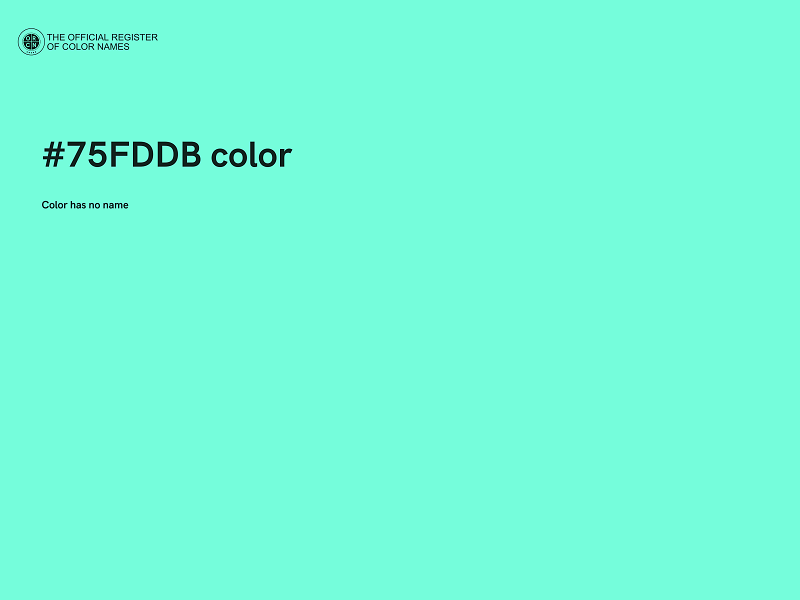 #75FDDB color image