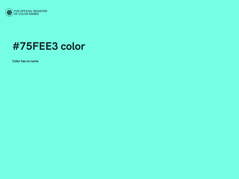 #75FEE3 color image