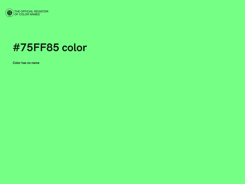 #75FF85 color image