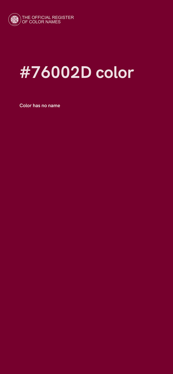 #76002D color image
