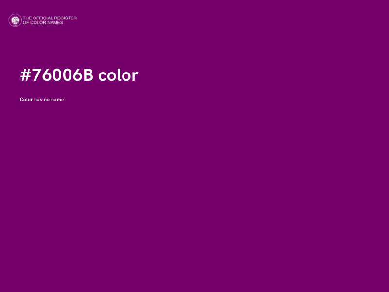 #76006B color image