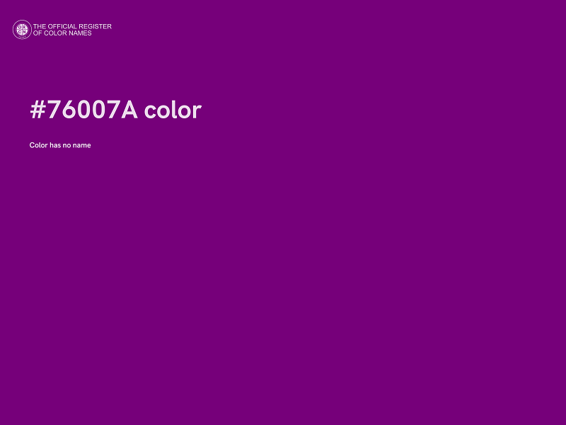 #76007A color image