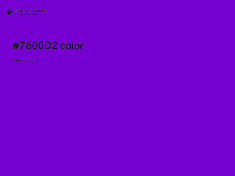 #7600D2 color image