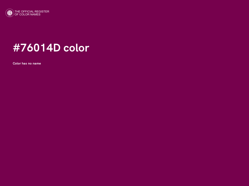 #76014D color image