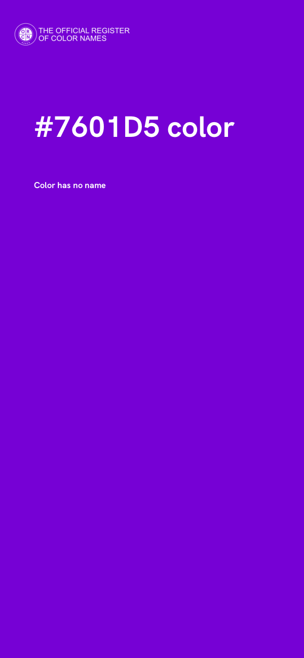#7601D5 color image