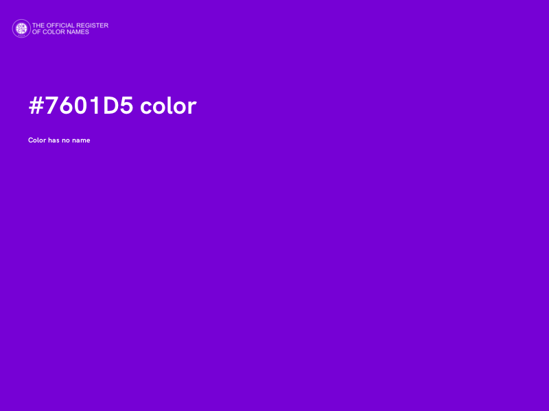 #7601D5 color image