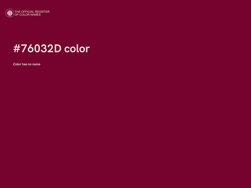 #76032D color image