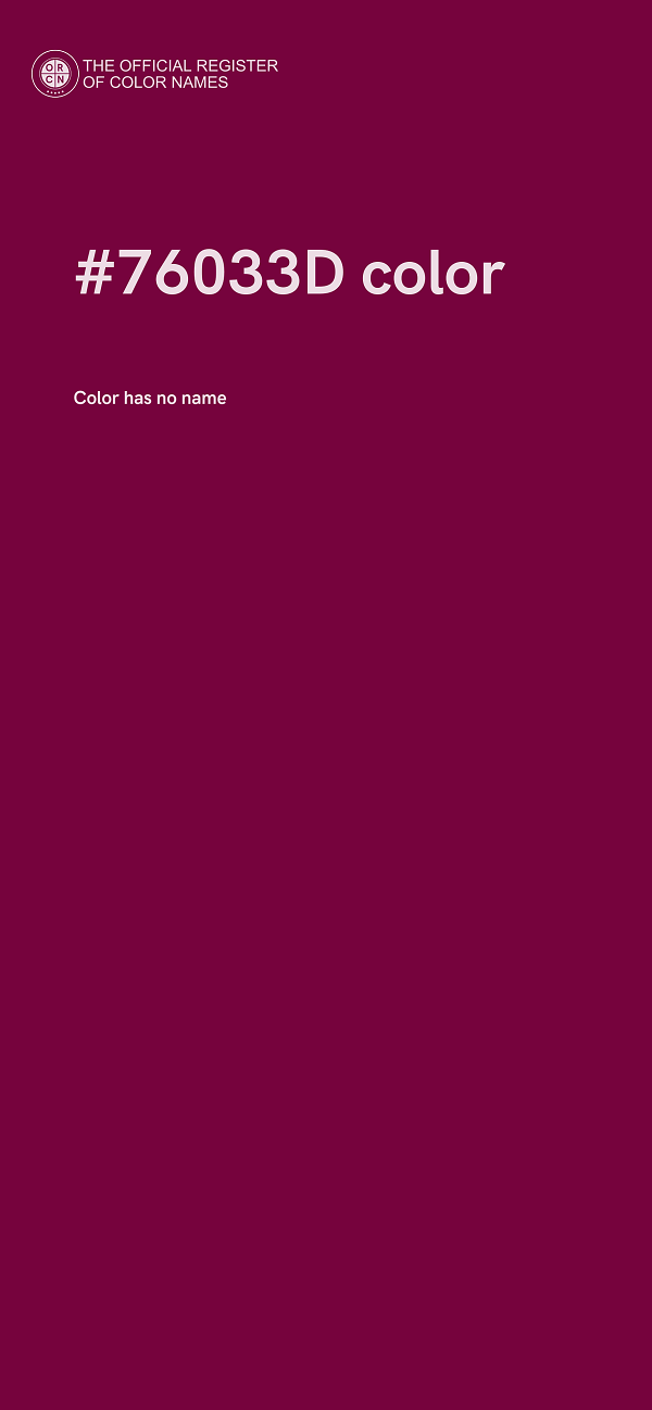 #76033D color image