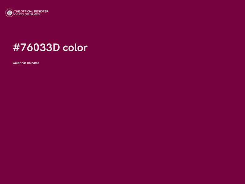 #76033D color image