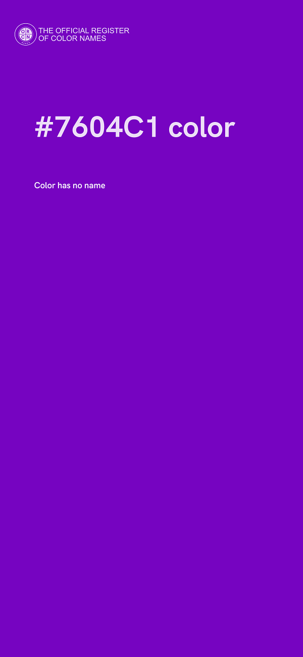 #7604C1 color image
