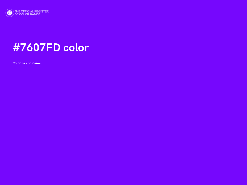 #7607FD color image