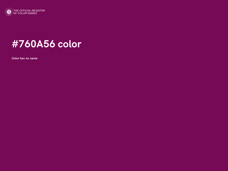 #760A56 color image